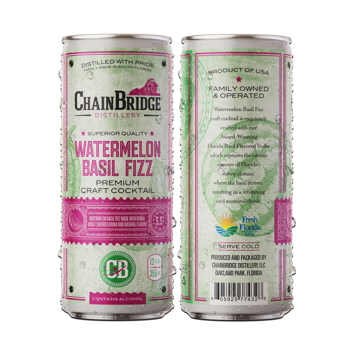 ChainBridge Watermelon Basil Fizz
