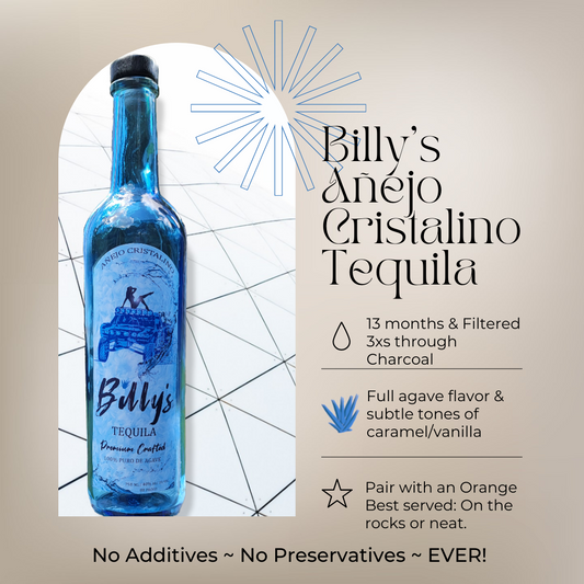 Billy's Tequila Anejo Cristalino