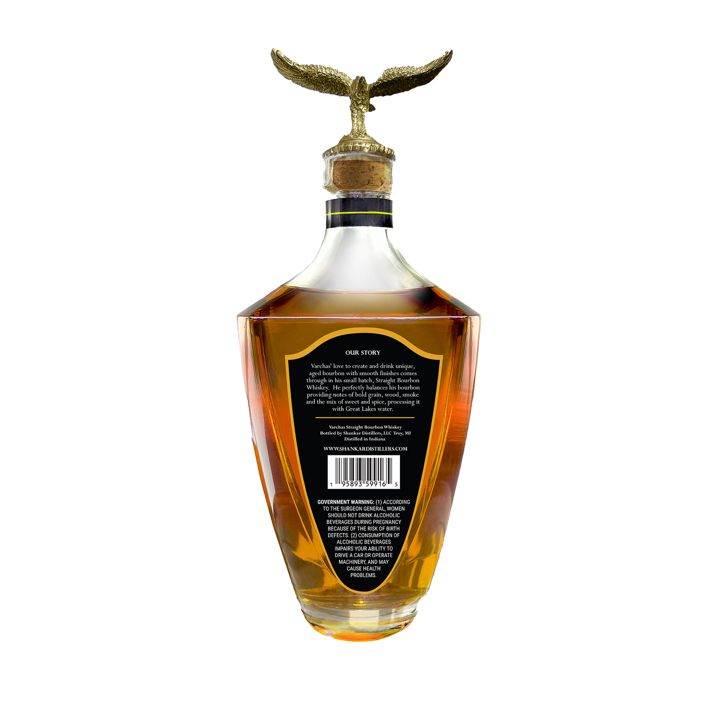 VARCHAS STRAIGHT BOURBON WHISKEY