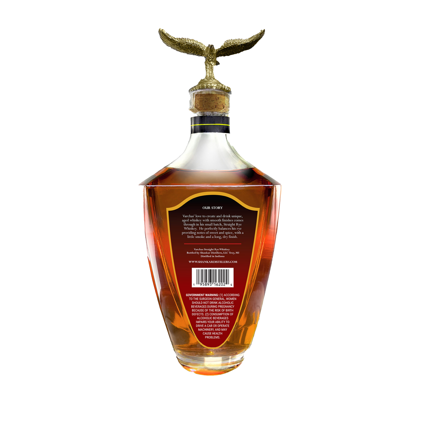 VARCHAS STRAIGHT RYE WHISKEY