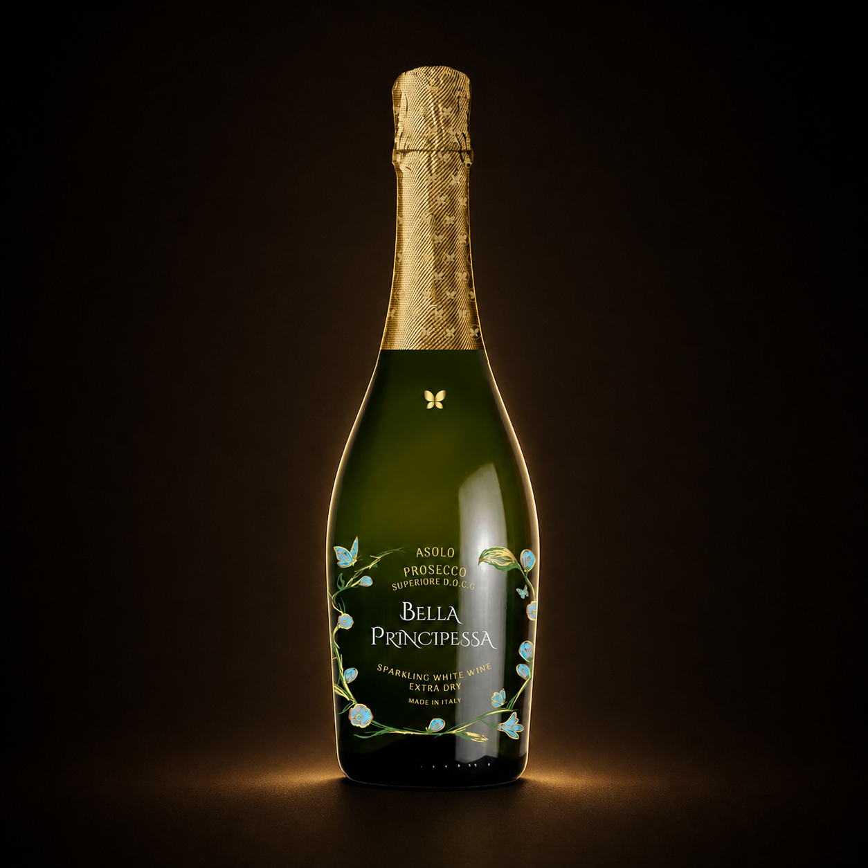 BELLA PRINCIPESSA SPARKLING WINE – bottle view 1