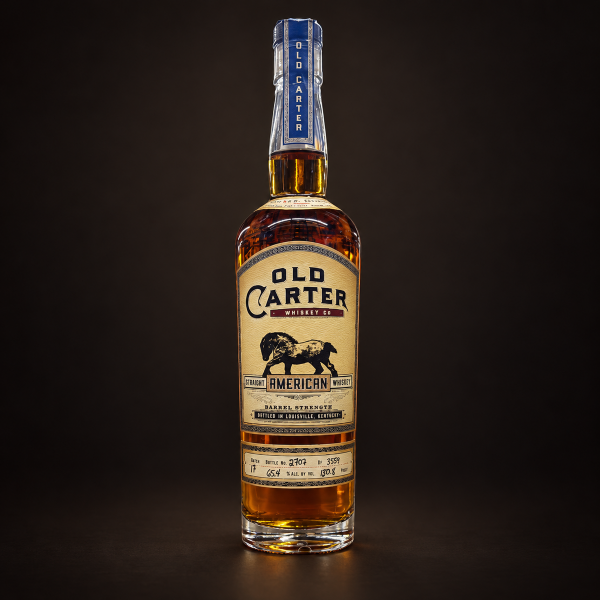 Old Carter Straight American Whiskey Batch 17 750 mL – bottle view 1