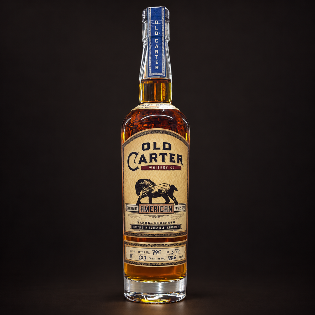 Old Carter Straight American Whiskey Batch 18 750 mL – bottle view 1