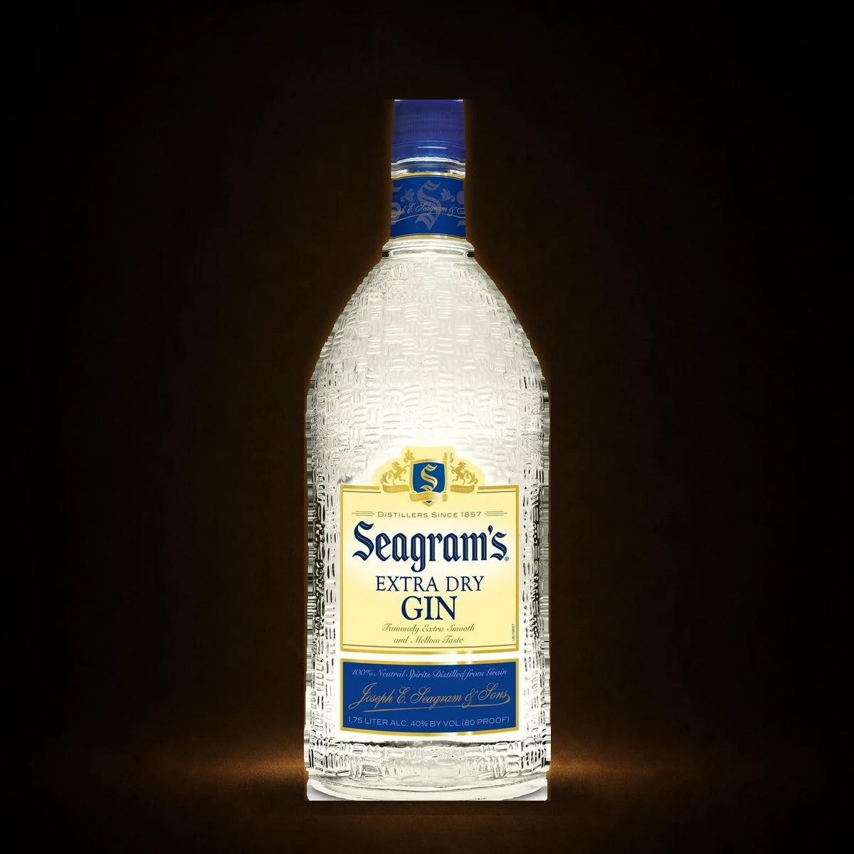 SEAGRAMS EXTRA DRY GIN 1.75 L – bottle view 1